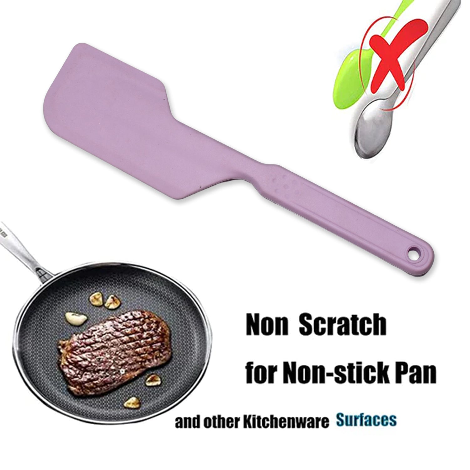 5392 Silicone Spatula Heat-Resistant Cake Decorating Scraper, Mini Spatula Scraper Spreader in Lavender. DeoDap 5392 Silicone Spatula Heat-Resistant Cake Decorating Scraper, Mini Spatula Scraper Spreader in Lavender. DeoDap